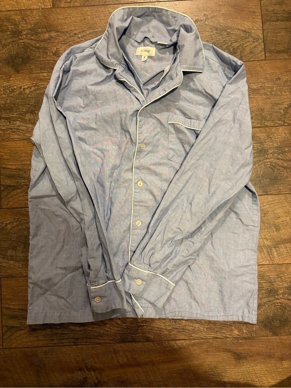 J. Crew Light Blue Shirt with White Trim